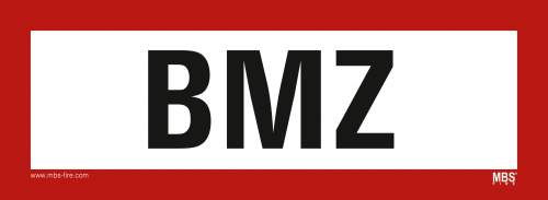 Brandmeldezentrale Schild Aufkleber BMZ Brandmeldezentrale